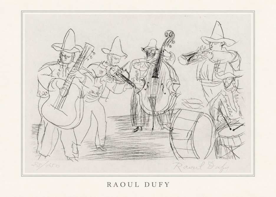 Raoul Dufy Musicians No4 - Plakat