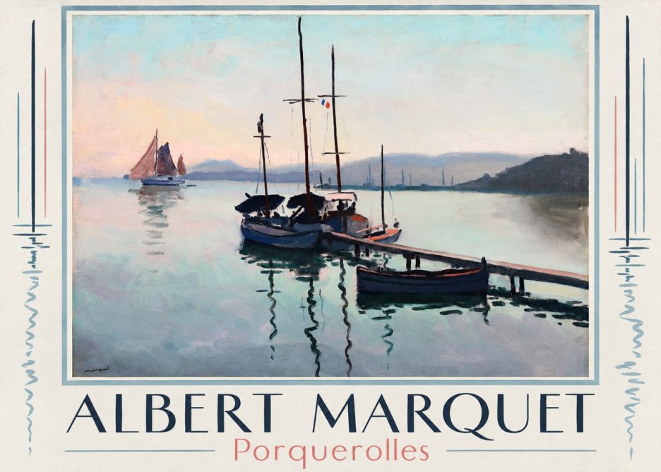 Albert Marquet Porquerolles No1 - Plakat