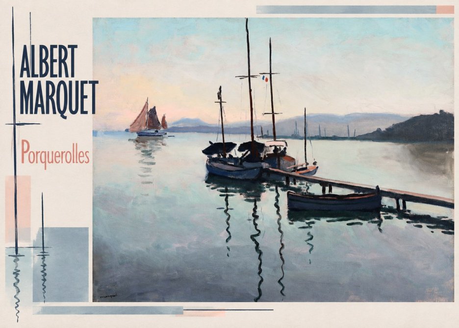 Albert Marquet Porquerolles No2 - Plakat