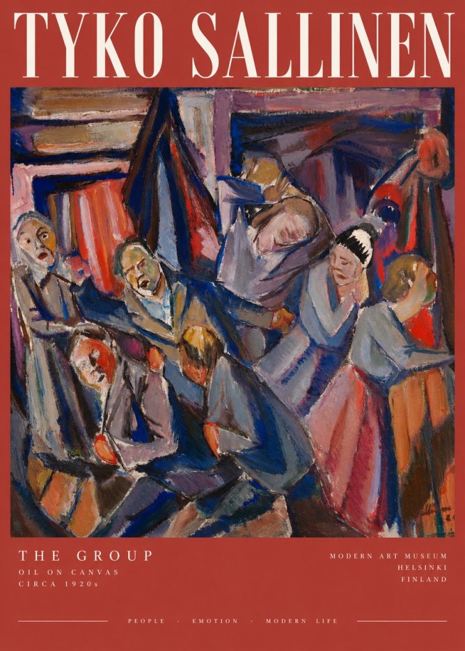 Tyko Sallinen The Group No2 - Plakat