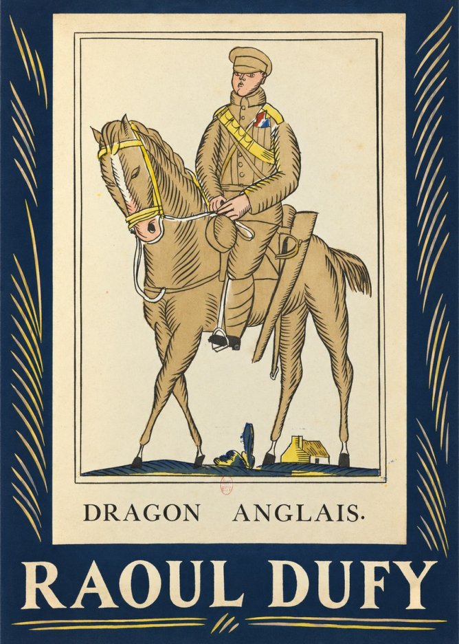 Raoul Dufy Dragon Anglais No3 - Plakat