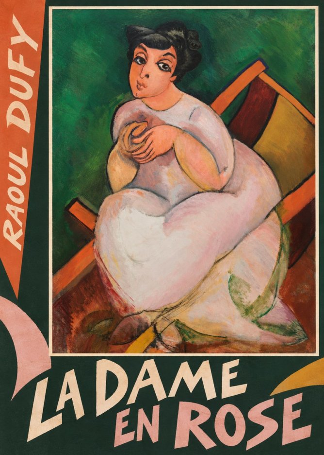Raoul Dufy La Dame En Rose No6 - Plakat