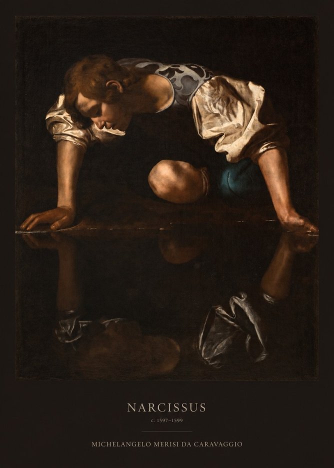 Michelangelo Merisi da Caravaggio Narcissus II No5 - Plakat