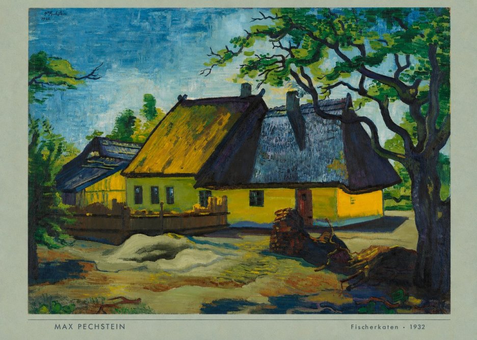 Max Pechstein Fischerkaten No4 - Plakat
