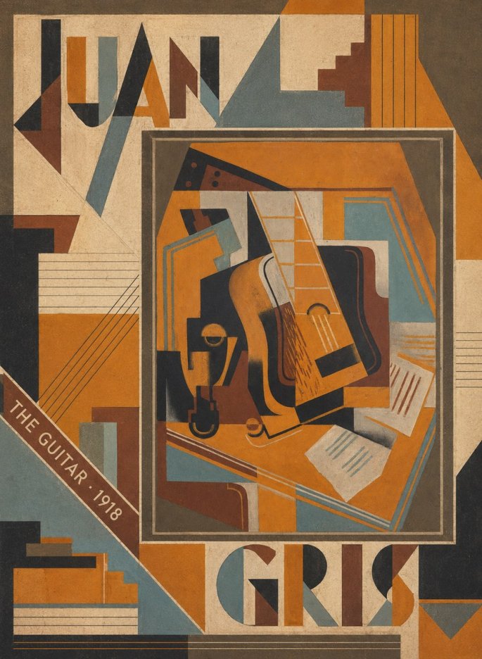 Juan Gris The Guitar No5 - Plakat