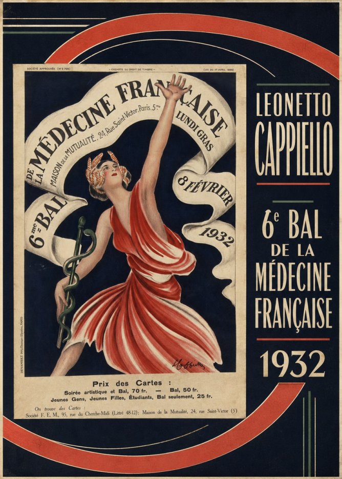 Leonetto Cappiello 6E Bal De La Médecine Française - 1932 No4 - Plakat