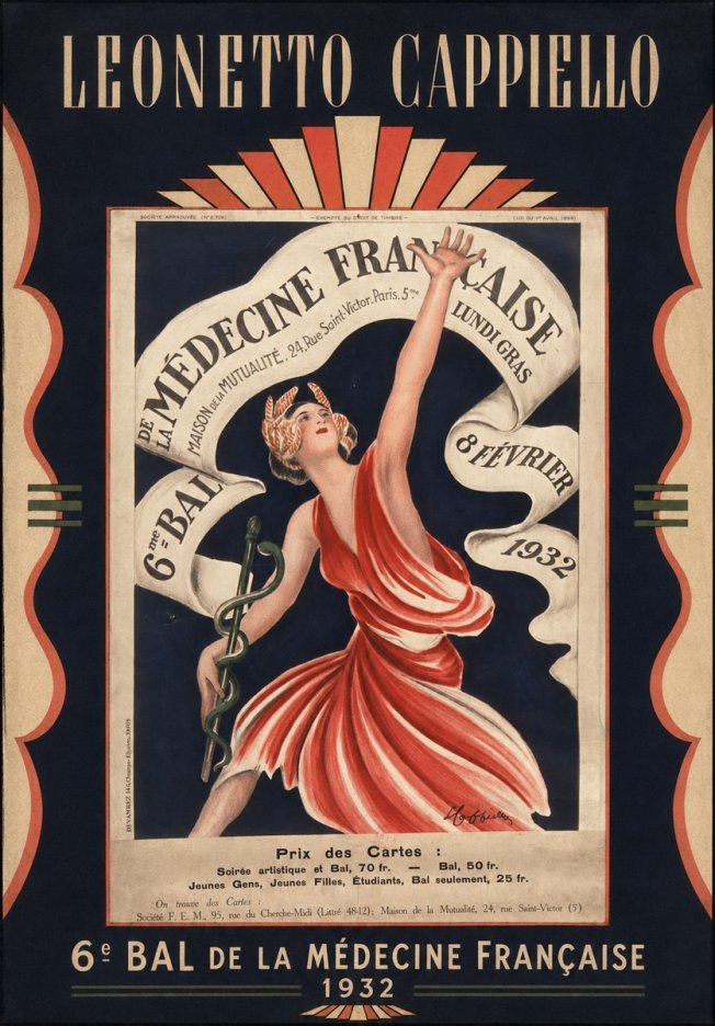 Leonetto Cappiello 6E Bal De La Médecine Française - 1932 No6 - Plakat