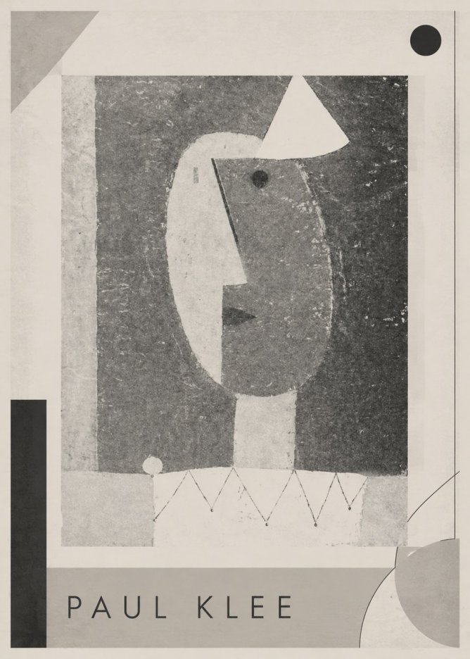Paul Klee The Clown No1 - Plakat