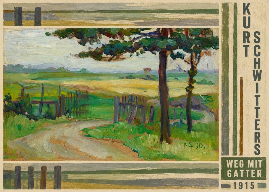 Kurt Schwitters Weg Mit Gatter No4 - Plakat