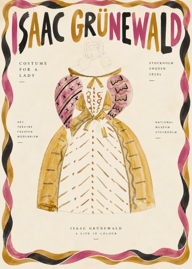 Isaac Grünewald Costume Design XII No5 - Plakat
