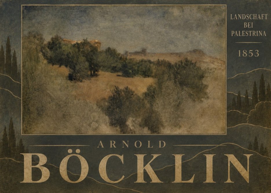 Arnold Böcklin Landschaft Bei Palestrina No6 - Plakat