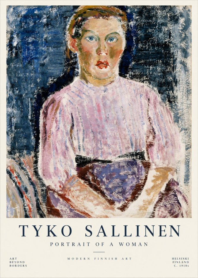 Tyko Sallinen Portrait of a Woman II No1 - Plakat