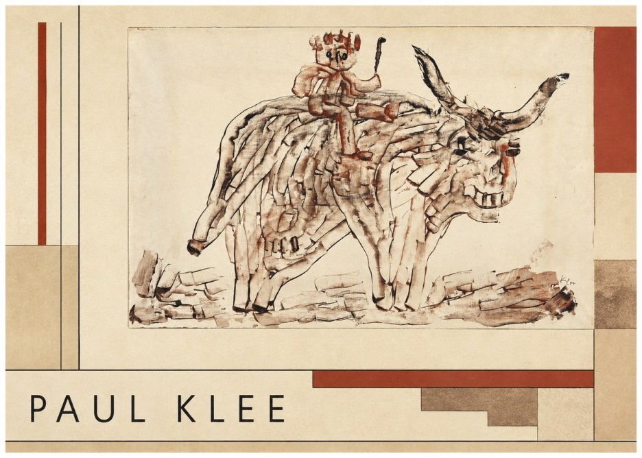 Paul Klee Bear Rider No4 - Plakat