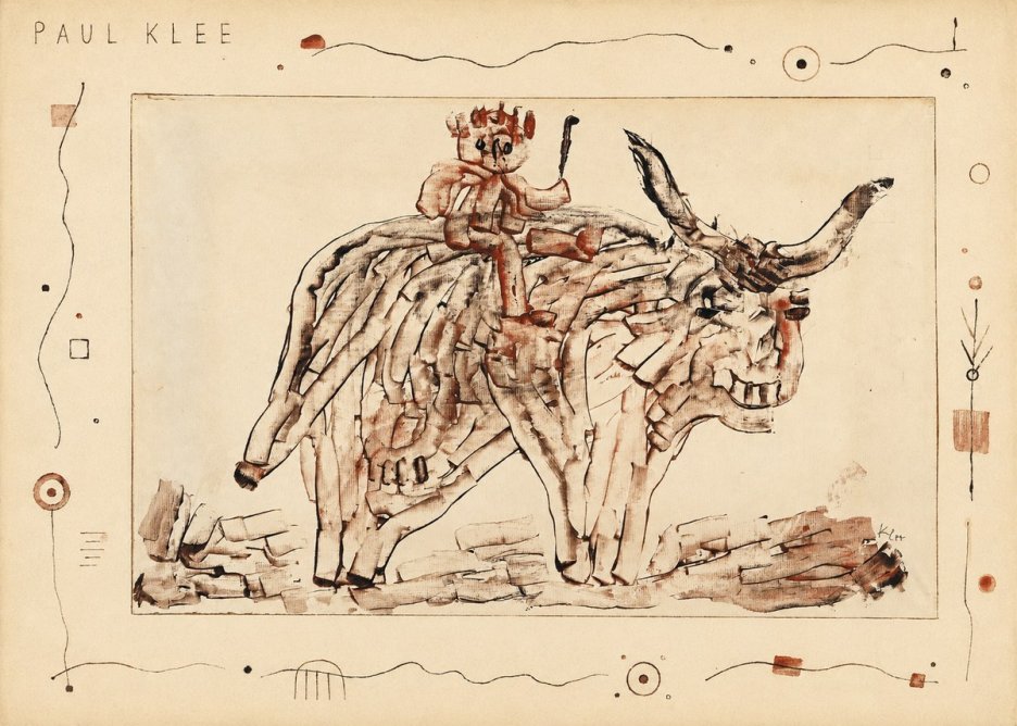 Paul Klee Bear Rider No5 - Plakat