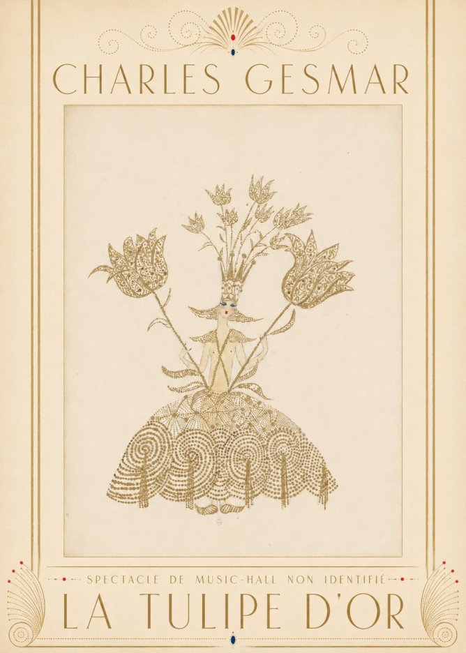 Charles Gesmar La Tulipe D'or No3 - Plakat