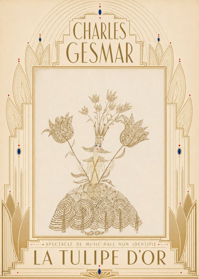 Charles Gesmar La Tulipe D'or No5 - Plakat