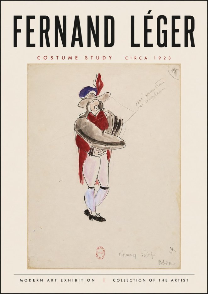 Fernand Léger Costume Study I No3 - Plakat