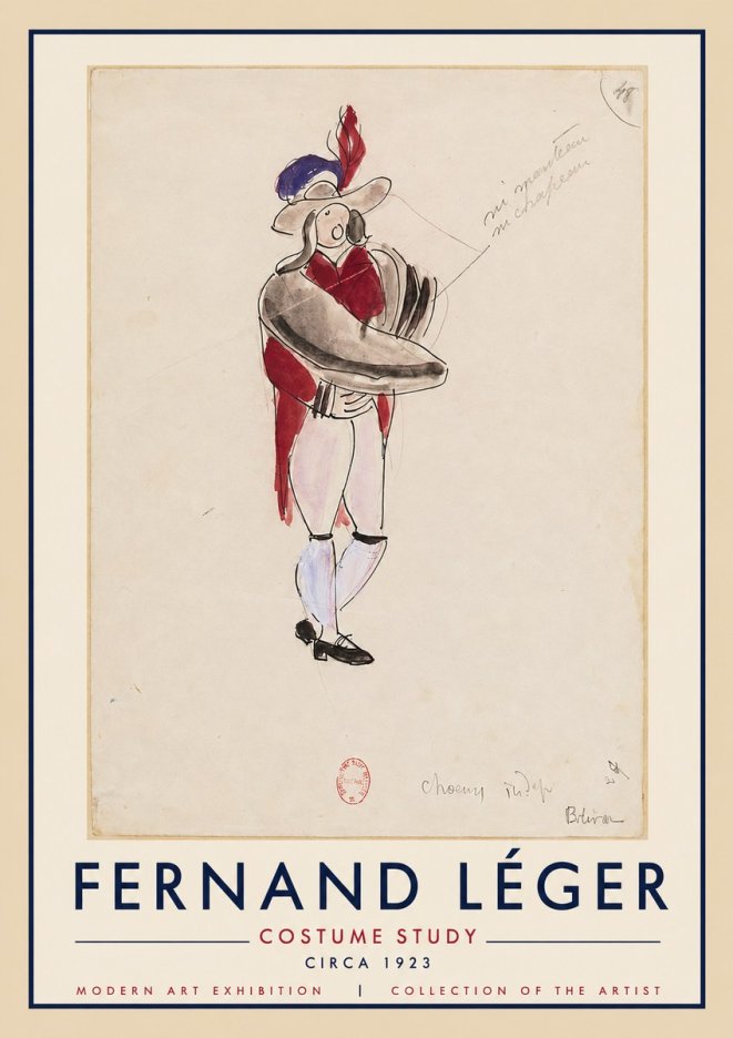 Fernand Léger Costume Study I No4 - Plakat
