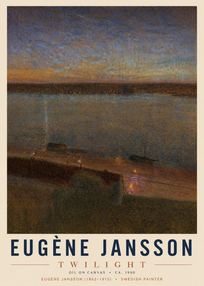 Eugène Jansson Twilight No4 - Plakat
