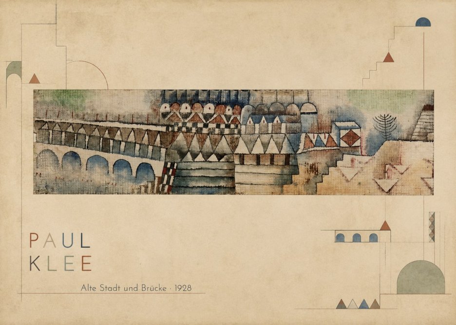 Paul Klee Alte Stadt Und Brücke No2 - Plakat