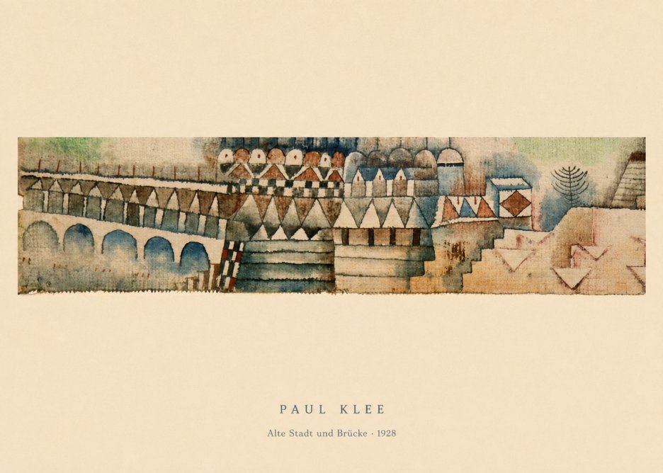 Paul Klee Alte Stadt Und Brücke No6 - Plakat