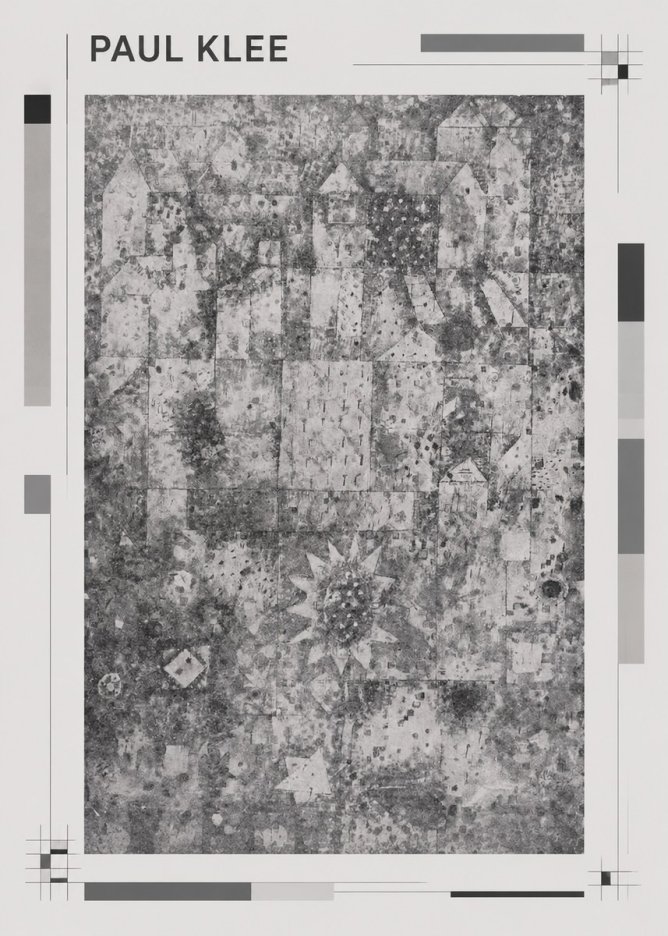 Paul Klee Town and Country No1 - Plakat
