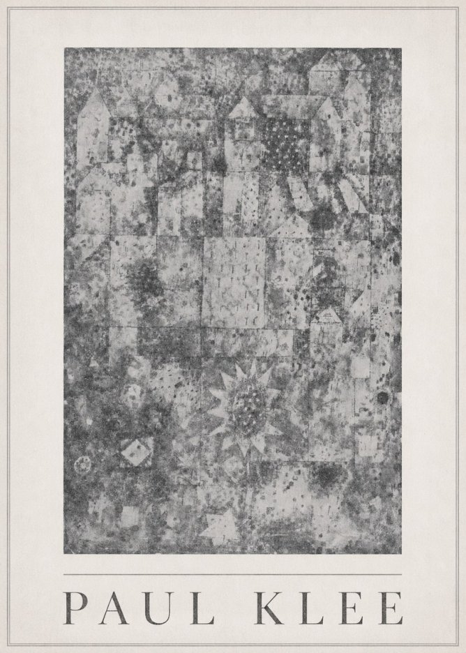Paul Klee Town and Country No5 - Plakat
