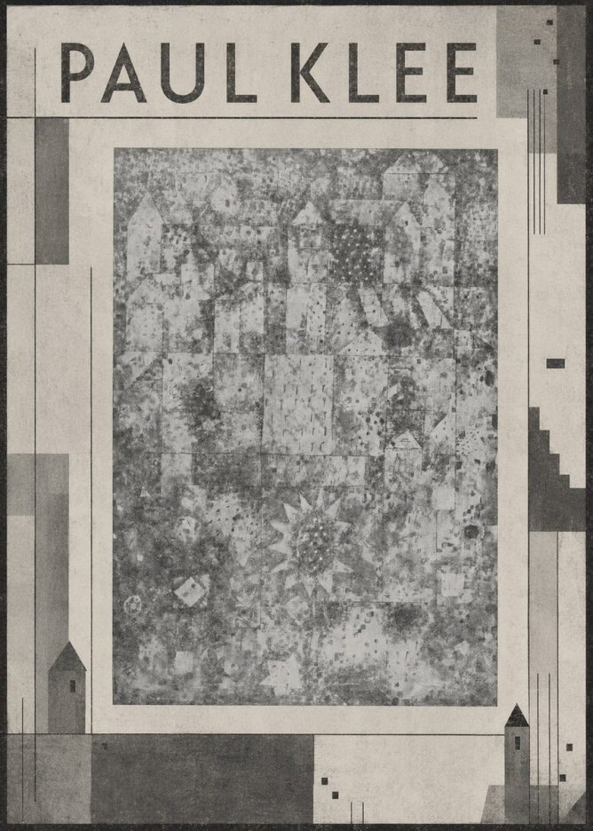 Paul Klee Town and Country No6 - Plakat