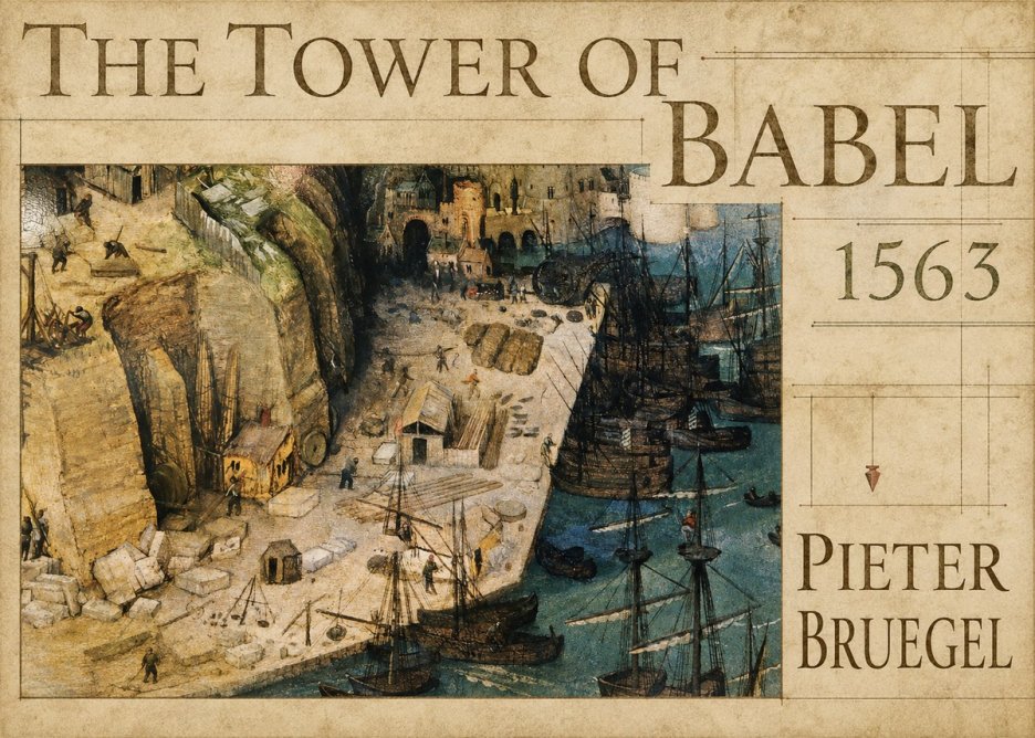 Pieter Bruegel The Tower of Babel XVIII No4 - Plakat