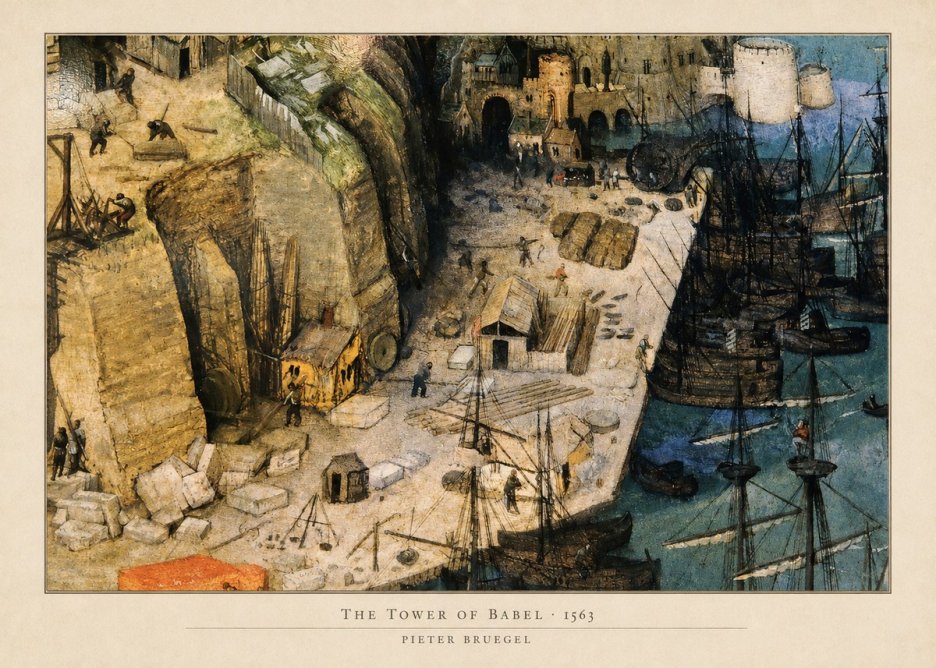 Pieter Bruegel The Tower of Babel XVIII No5 - Plakat