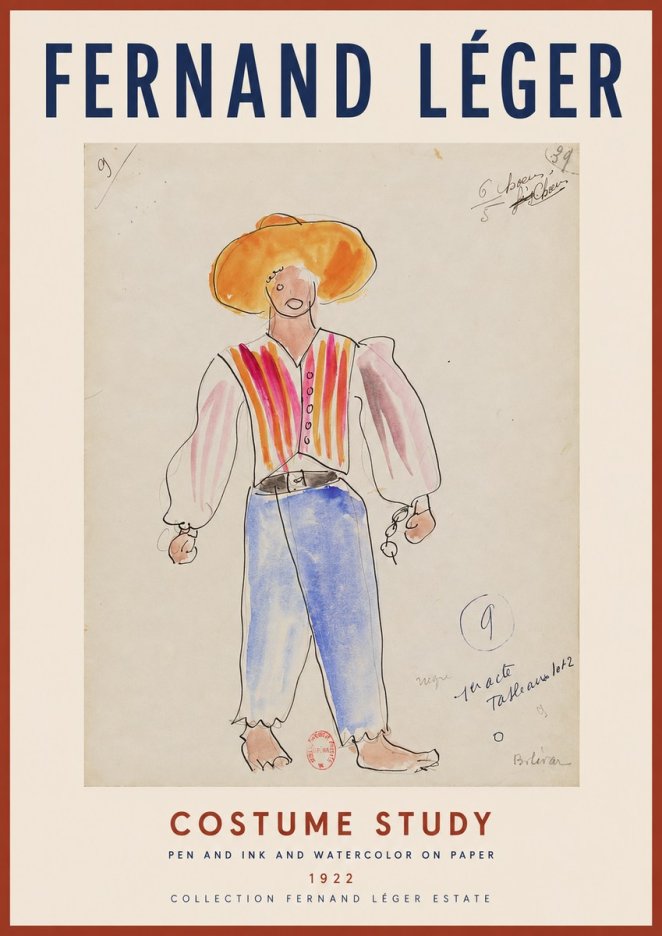 Fernand Léger Costume Study II No2 - Plakat