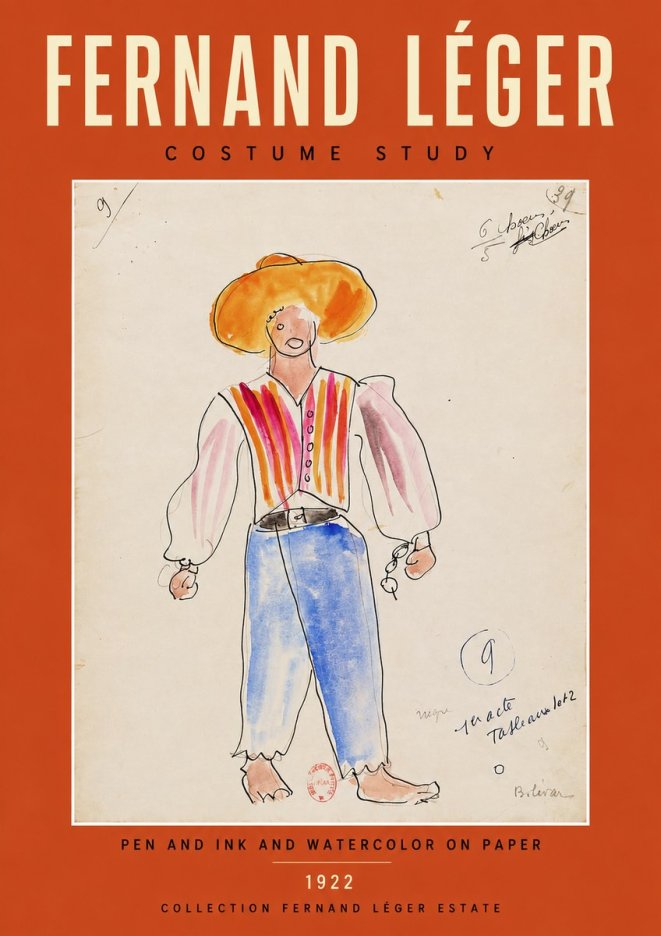 Fernand Léger Costume Study II No4 - Plakat