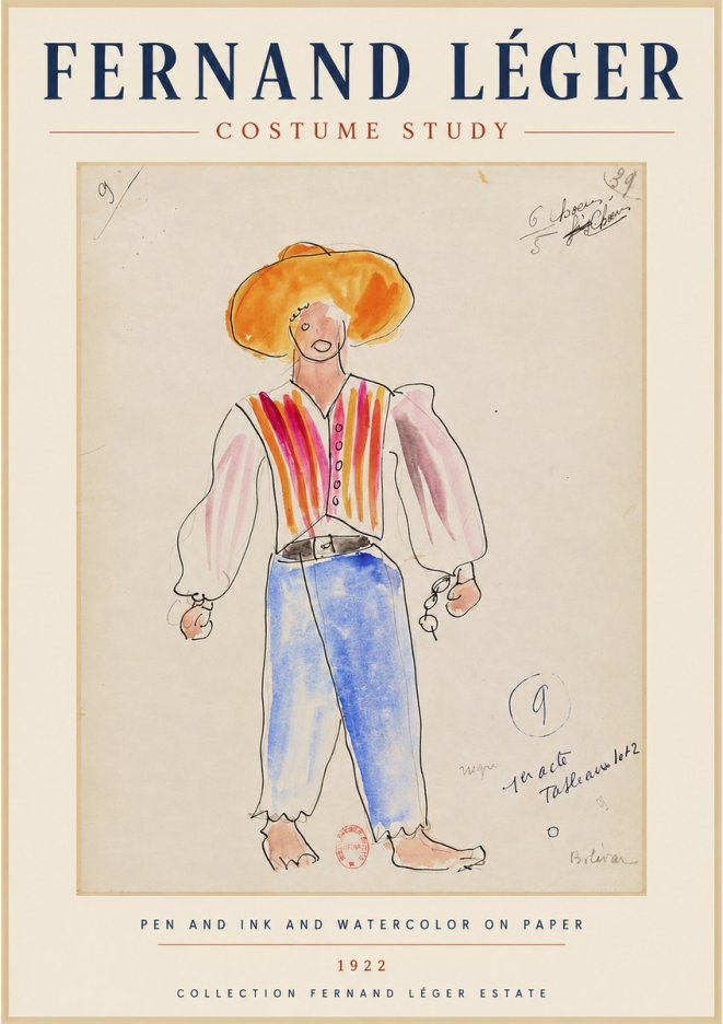 Fernand Léger Costume Study II No5 - Plakat