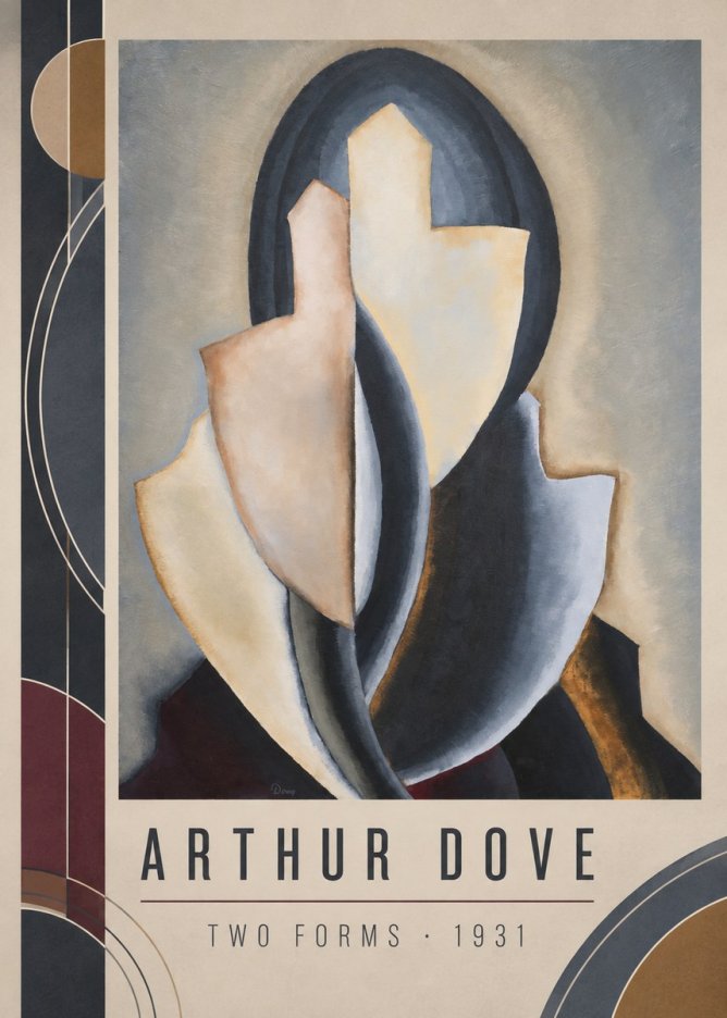Arthur Dove Two Forms No2 - Plakat