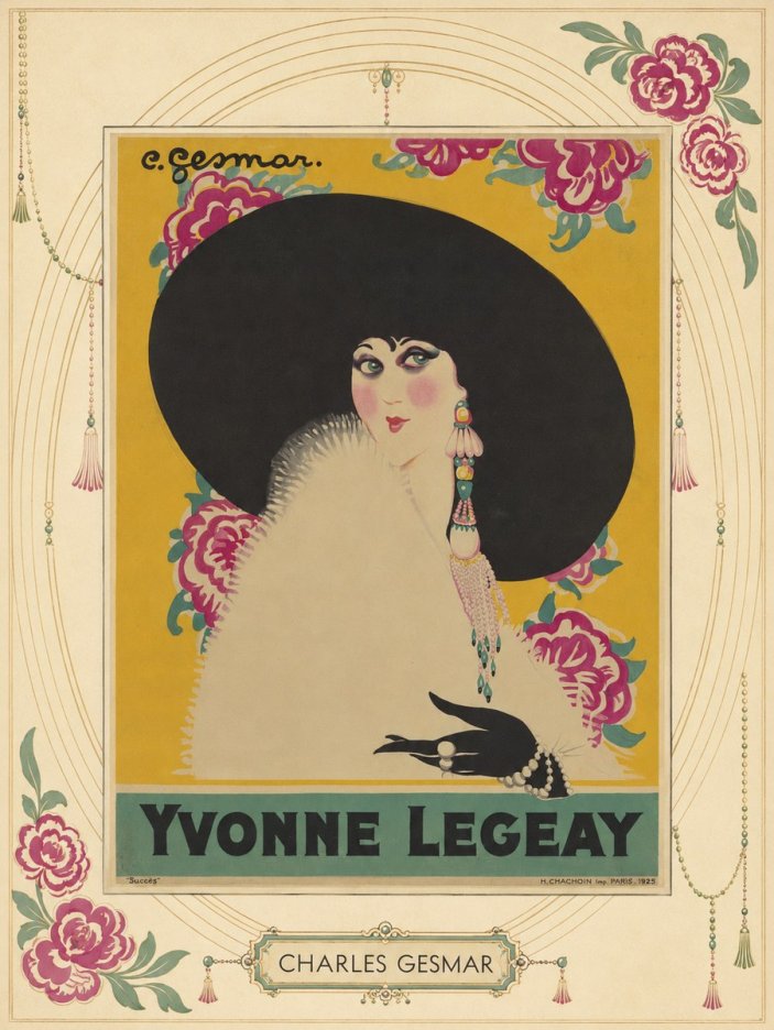 Charles Gesmar Yvonne Legeay No3 - Plakat