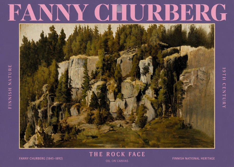 Fanny Churberg The Rock Face No4 - Plakat