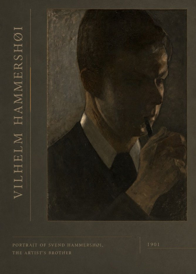 Vilhelm Hammershøi Portrait of Svend Hammershøi, the Artist's Brother No2 - Plakat