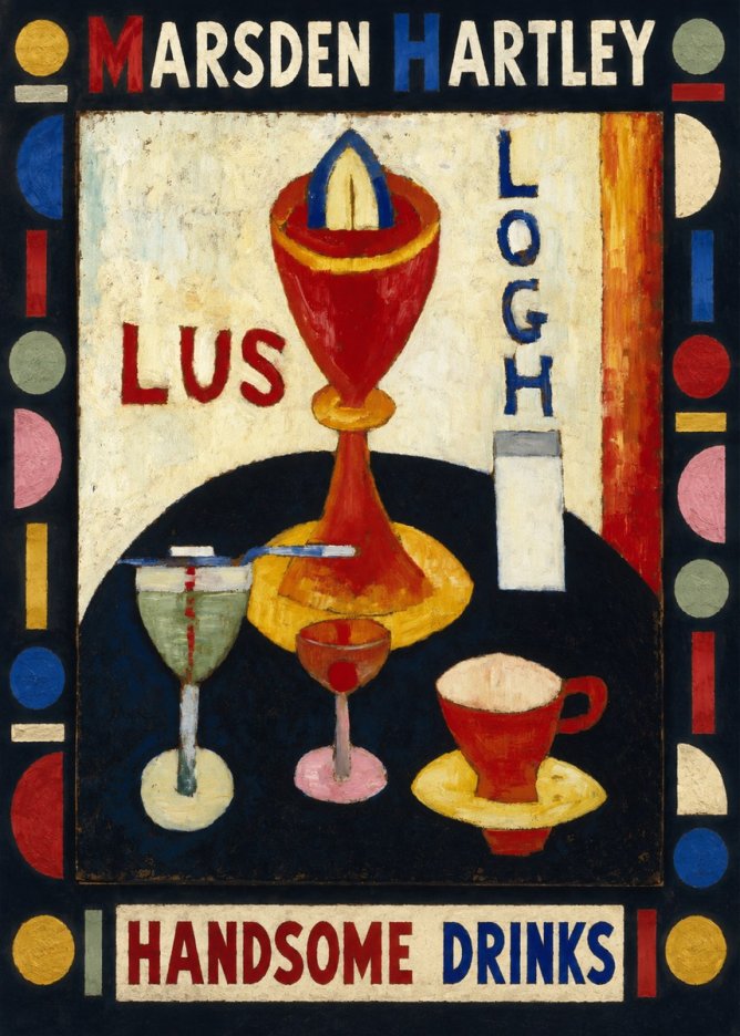 Marsden Hartley Handsome Drinks No3 - Plakat