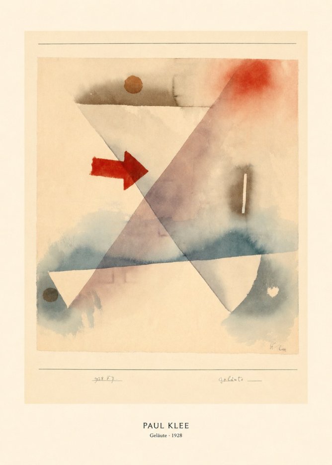 Paul Klee Geläute No5 - Plakat