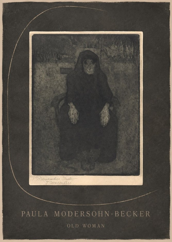 Paula Modersohn-Becker Old Woman No3 - Plakat