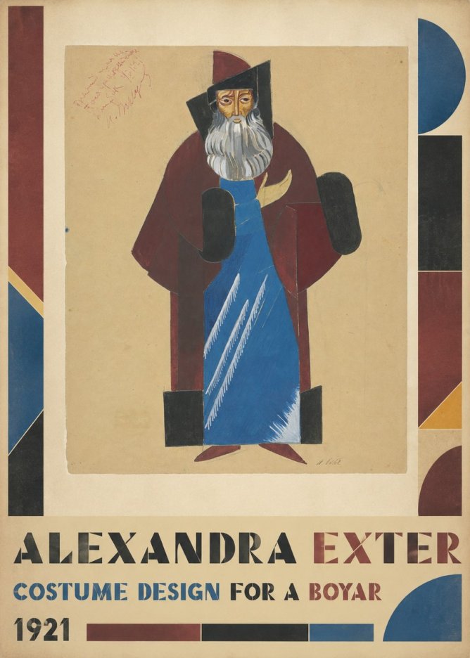 Alexandra Exter Costume Design for a Boyar No5 - Plakat