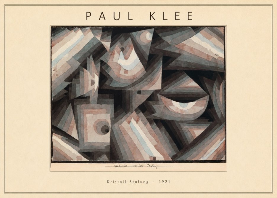 Paul Klee Kristall-stufung I No4 - Plakat