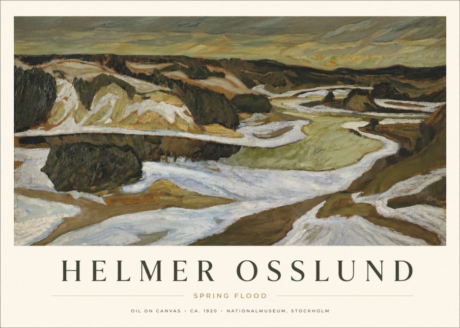 Helmer Osslund Spring Flood No1 - Plakat