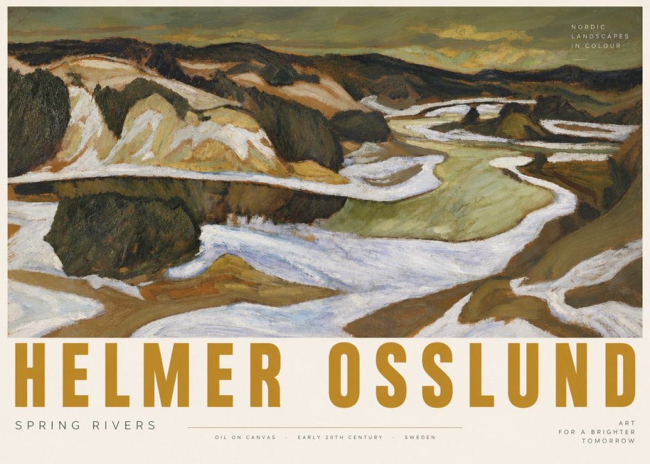 Helmer Osslund Spring Flood No6 - Plakat
