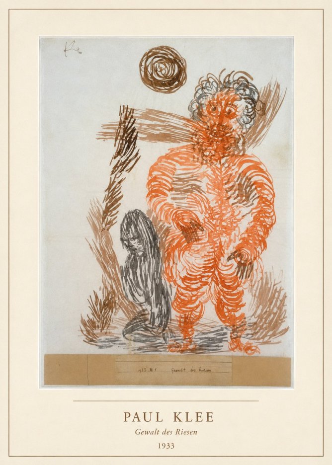 Paul Klee Gewalt Des Riesen II No4 - Plakat