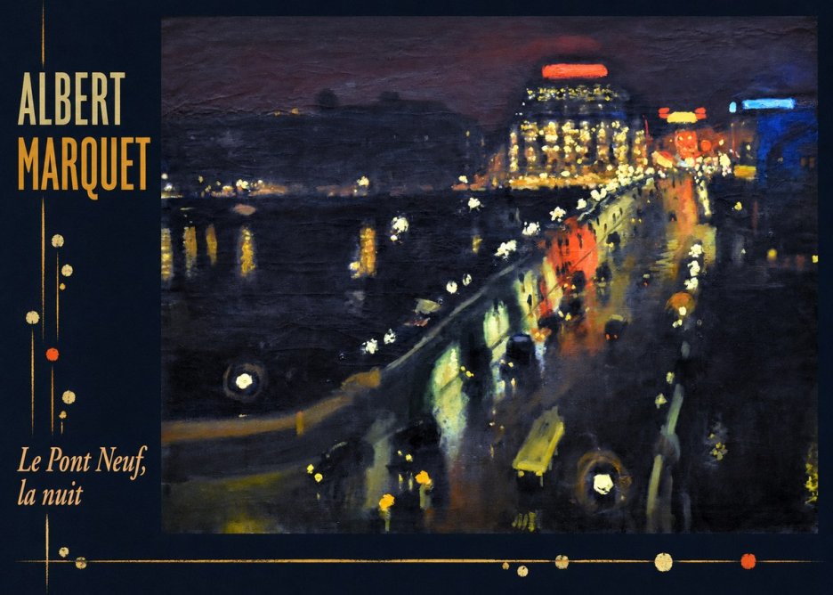 Albert Marquet Le Pont Neuf, La Nuit No3 - Plakat
