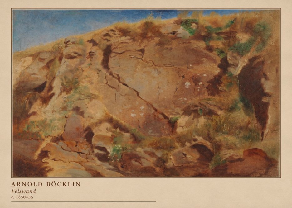 Arnold Böcklin Felswand No4 - Plakat