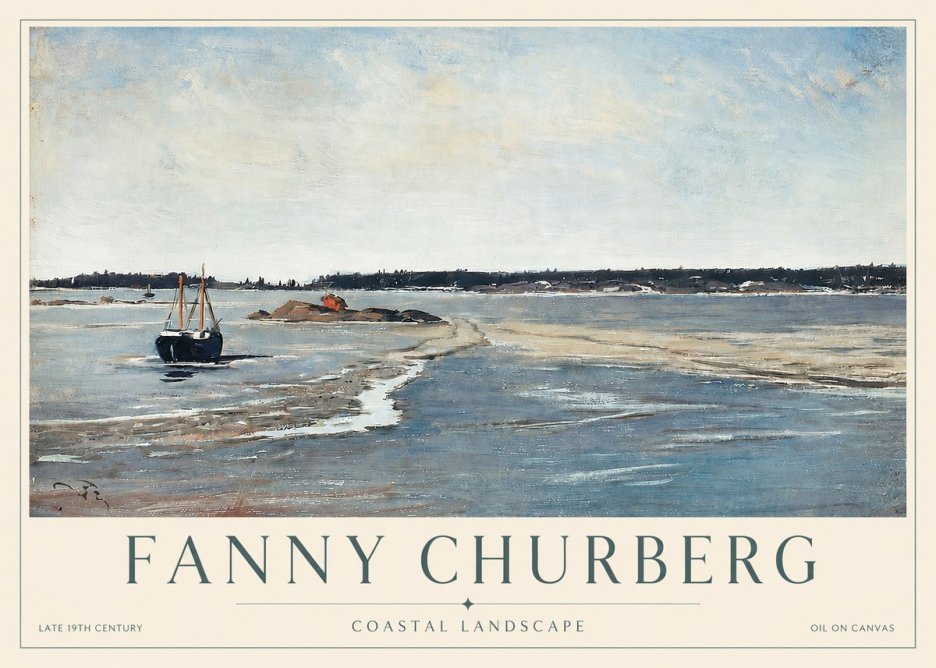 Fanny Churberg Coastal Landscape No3 - Plakat