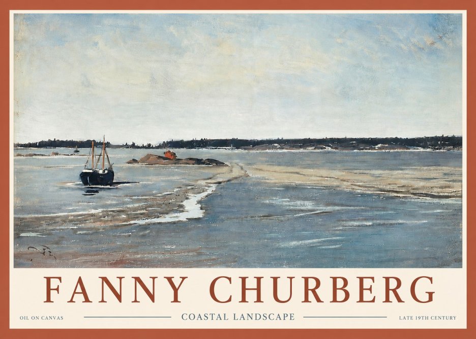 Fanny Churberg Coastal Landscape No4 - Plakat