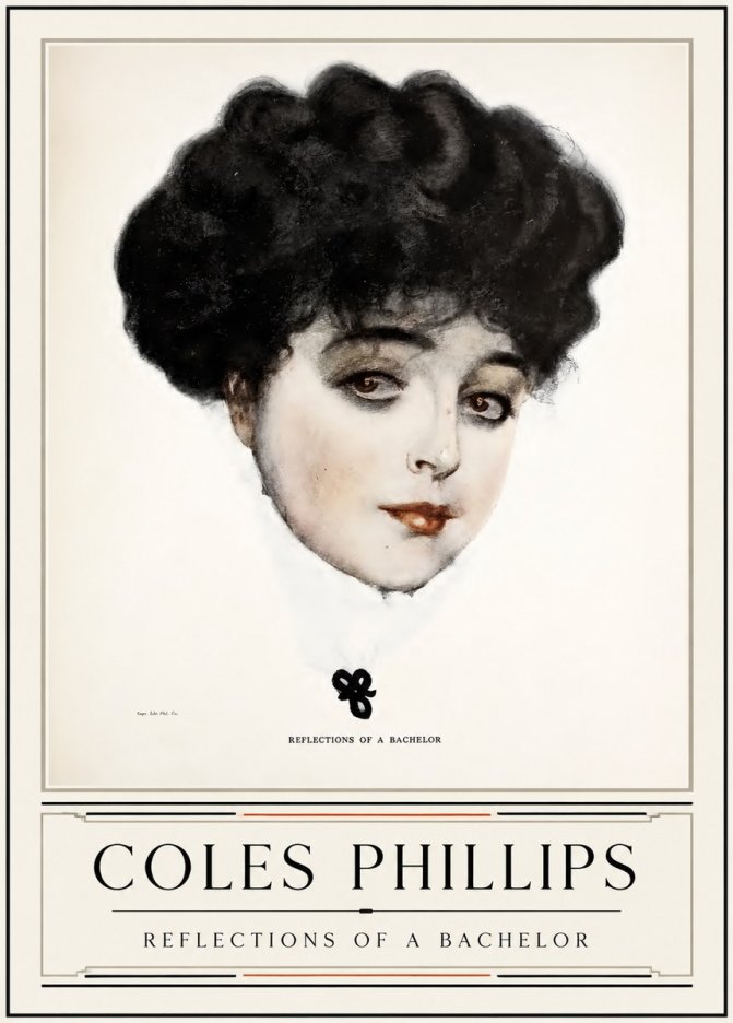 Coles Phillips Reflections of a Bachelor No3 - Plakat